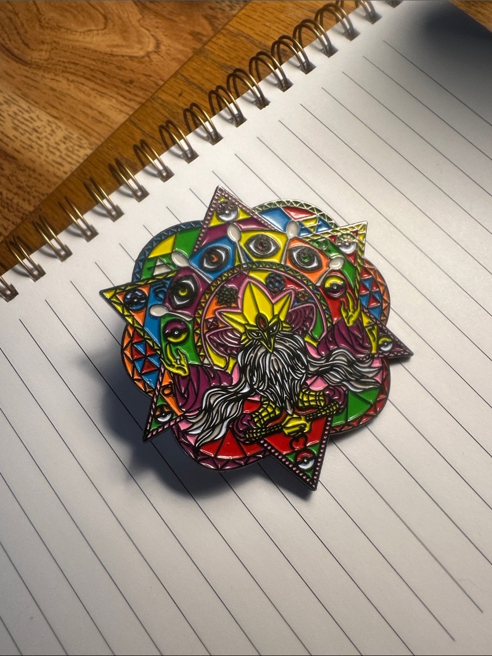 Enamel Pin psychedelic judgement - pokemon